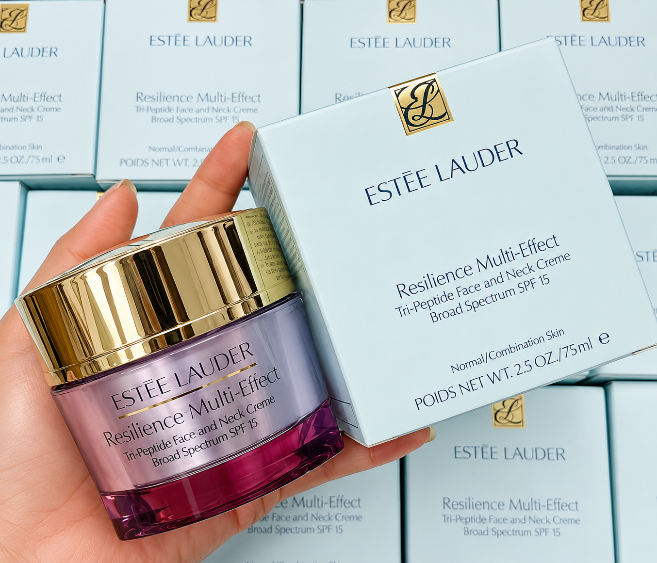 Estée Lauder Resilience Multi-Effect Tri-Peptide Face & Neck Cream SPF 15 – 2.5 oz / 75 ml