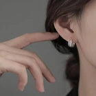 925 Sterling Silver Multi-Layer Hoop Earrings for Women